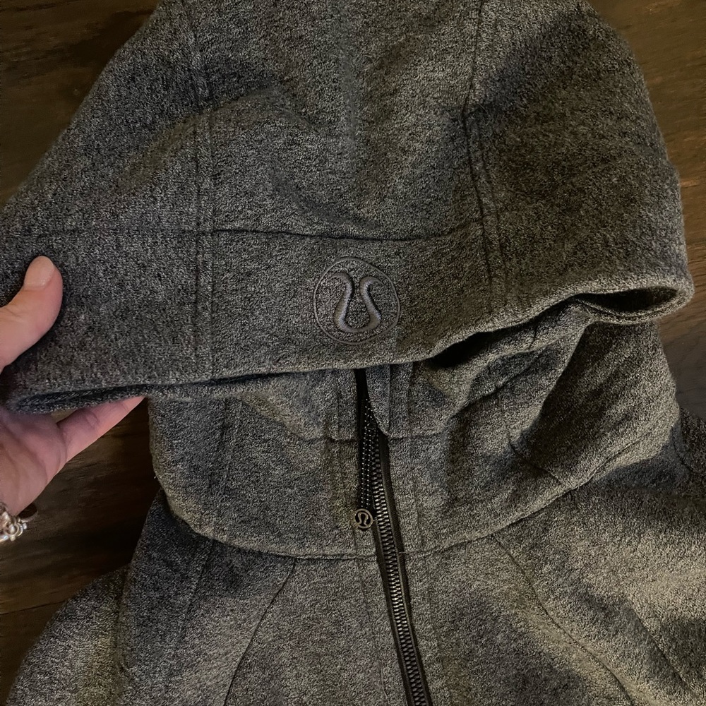 Dark grey Lululemon scuba hoodie